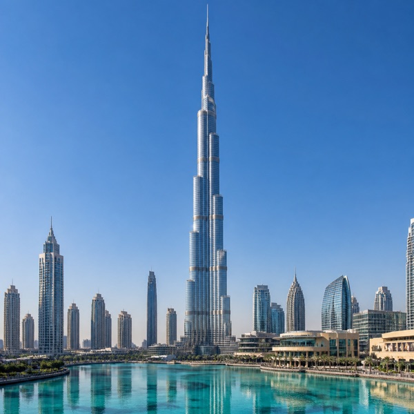 Burj Khalifa and the Dubai skyline